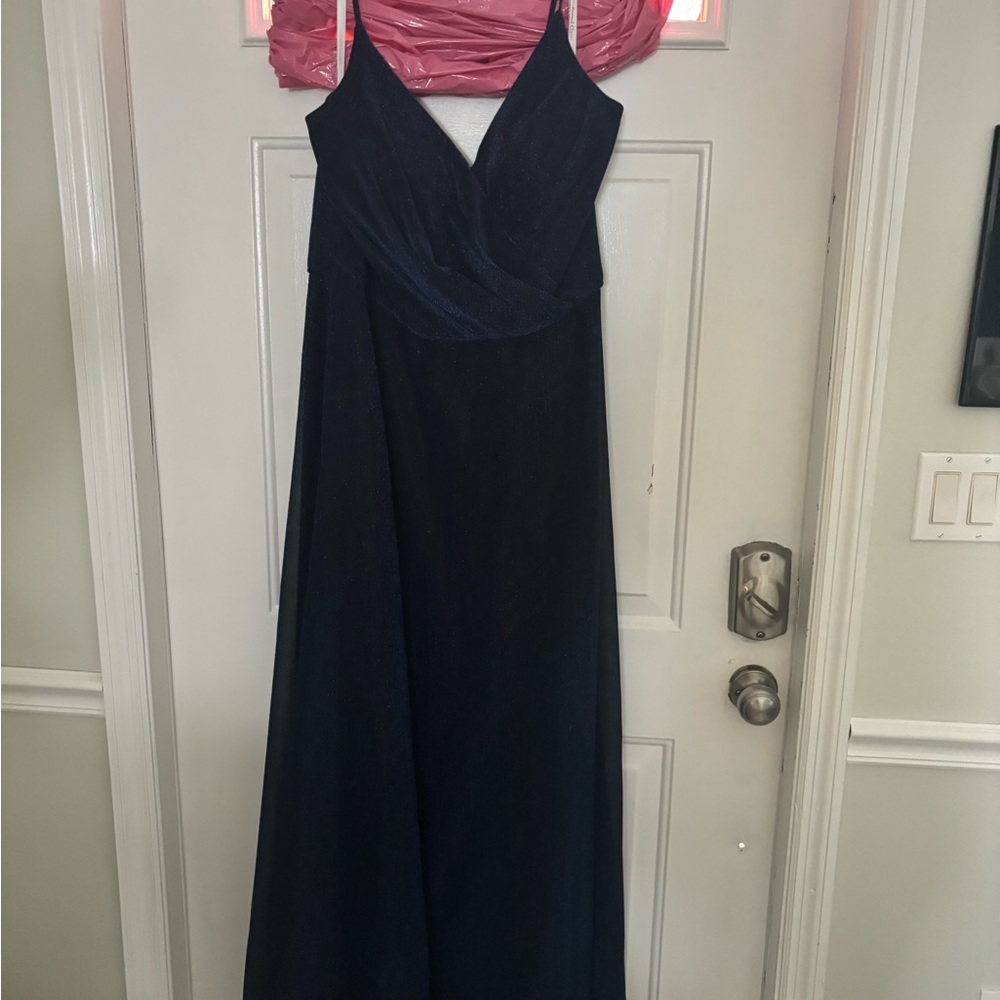 Elegant Navy Blue Women's Dress